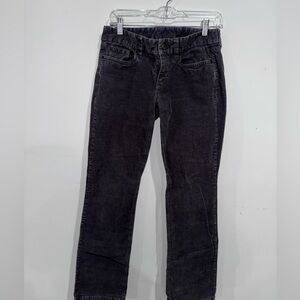 Classic Dark Gray Corduroy Women's Jeans